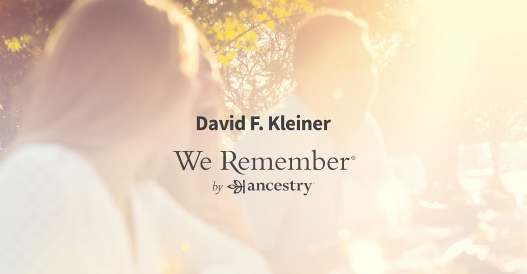 David F. Kleiner (2023) Obituary